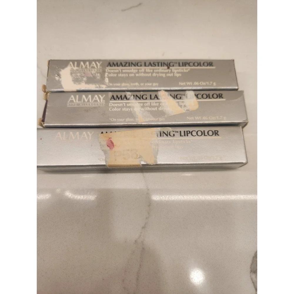 Lot Of 3 New In‎ Box ALMAY Amazing Lasting Lip Color Lipstick - Grapevine